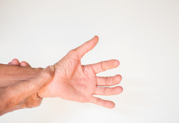 Symptoms of hands showing sickness