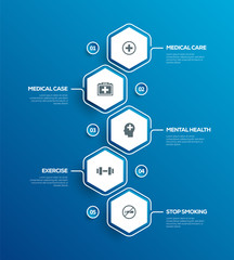 HEALTHY LIFESTYLE INFOGRAPHIC DESIGN