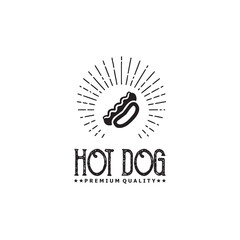 Burger restaurant logo design vector template inspiration