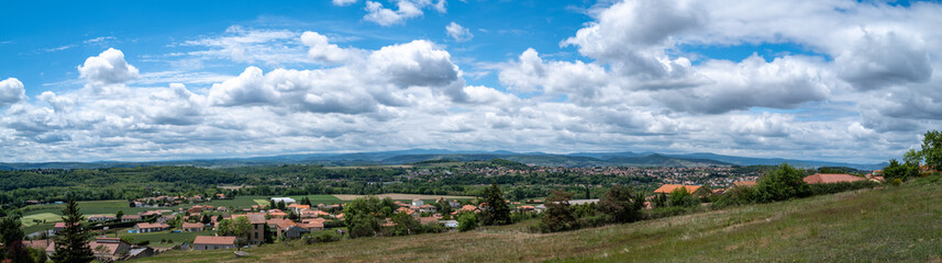 Fototapeta premium vue panoramique d'Auvergne