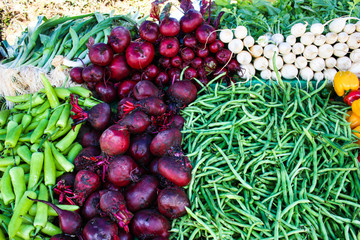 Fresh Vegetables street food - Nuwara Eliya, Sri Lanka 
