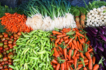 Fresh Vegetables street food - Nuwara Eliya, Sri Lanka 