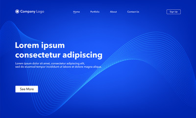 Fototapeta premium Asbtract background website Landing Page. Template for websites, or apps. Modern design. Abstract vector style.