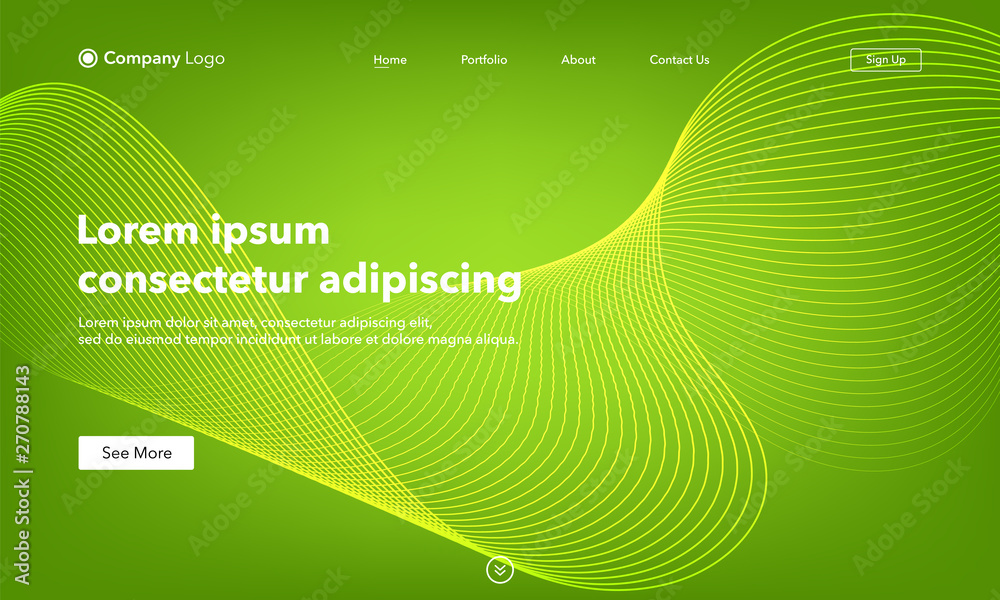 Wall mural asbtract background website landing page. template for websites, or apps. modern design. abstract ve
