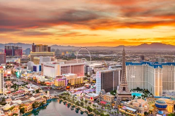 Abwaschbare Fototapete Las Vegas Skyline von Las Vegas, Nevada, USA