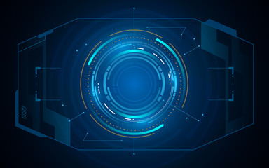 abstract sci fi cyber tech innovation concept template background