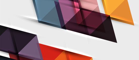 Fototapeta premium Triangle geometrical modern business presentation design template