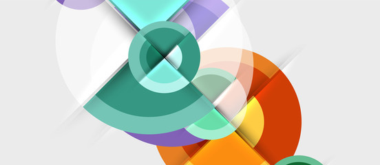 Obraz premium Circular geometrical design template