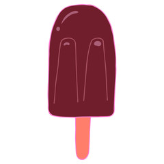 Chocolate glaze ice cream