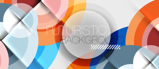 Obraz premium Geometric design abstract background - circles