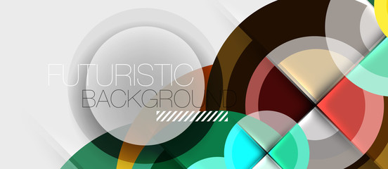 Geometric design abstract background - circles