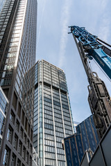 Naklejka premium Hochhäuser im Frankfurter Bankenviertel