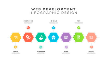 WEB DEVELOPMENT INFOGRAPHIC DESIGN