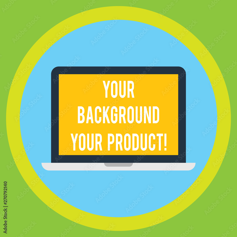 Poster handwriting text your background your product. concept meaning things you have done and learn in you
