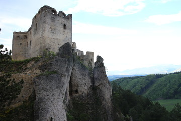 Fototapeta premium Lietava castle, Žilina district, Slovakia