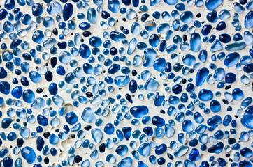 blue terrazzo stones texture