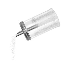 Sugar bowl isolated on a white background, Realistic vector illustration