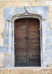 old wooden door