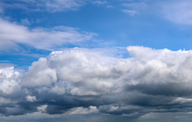 Blue sky with white clouds