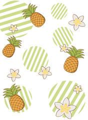 Summer and beach background vector illustration