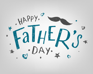 happy fathers day greeting card design
