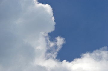 Fototapeta premium Blue sky with white clouds 