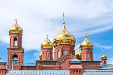 Fototapeta na wymiar Church of the Golden domes.
