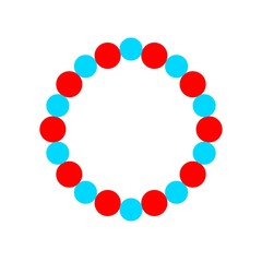 Necklace vector illustration, Isolated flat style icon