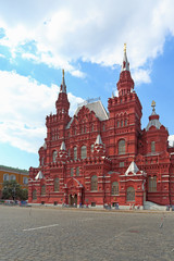 Red square and the State historical Museum in the Russian capital Moscow