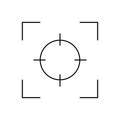 Focus icon, focus lens vector - Vector