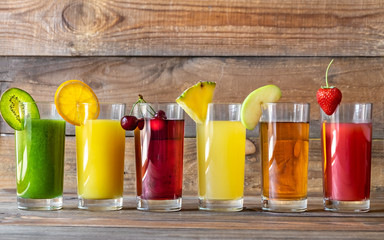 Assortment of fruit juices © alex9500