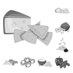 Vector illustration of taste and cooking symbol. Collection of taste and seasonin vector icon for stock.