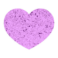 Pink heart in the style of rock breed.  Vector icon on a white background.  Illustration.