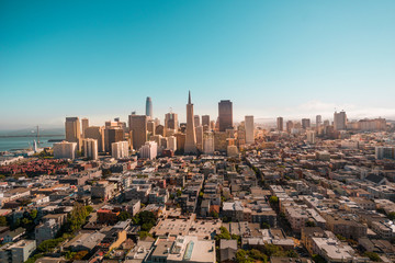 Fototapeta na wymiar Panorama von San Francisco am Nachmittag