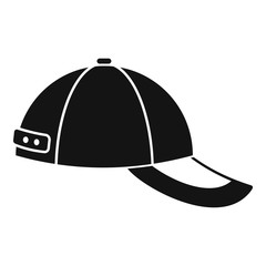 Baseball cap icon. Simple illustration of baseball cap vector icon for web design isolated on white background
