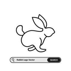 Rabbit Logo Template, can use for landing page, template, ui, web, mobile app, poster, banner, flyer, stickers. EPS 10