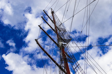 Takelage eines Segelschiffes