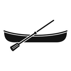 Lake boat icon. Simple illustration of lake boat vector icon for web design isolated on white background