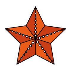 summer shell starfish animal icon