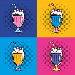 pop art comic cartoon vector illustration