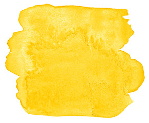 Vibrant Yellow watercolor abstract background, stain, splash paint, stain, divorce. Vintage paintings for design and decoration. With copy space for text.