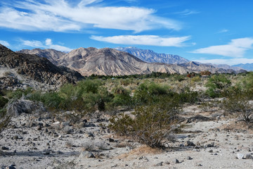 California desert mountain scene