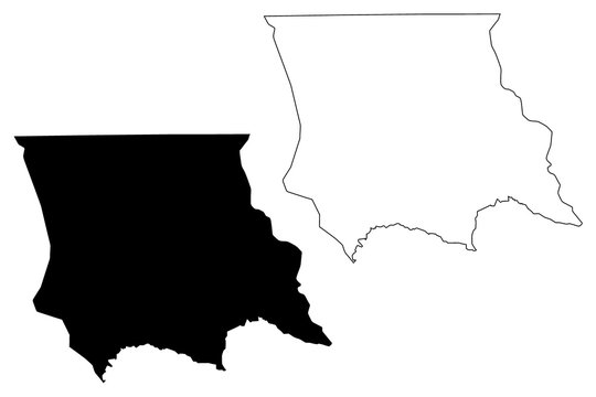 Jambyl Region (Republic of Kazakhstan, Regions of Kazakhstan) map vector illustration, scribble sketch Jambyl map....