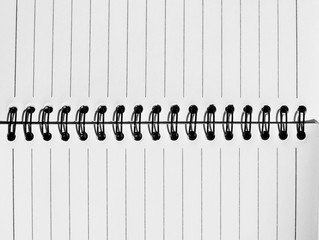 note paper book with loop