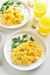 Scrambled eggs for breakfast