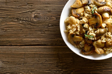 Risotto with mushrooms
