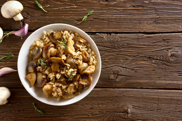 Risotto with mushrooms