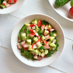 Healthy vegetable salad