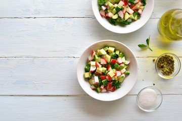 Healthy vegetable salad