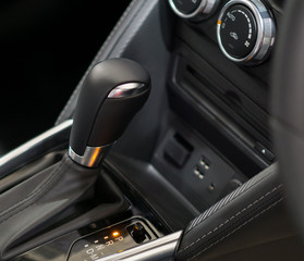 Fototapeta na wymiar Modern car gear shifting systems.